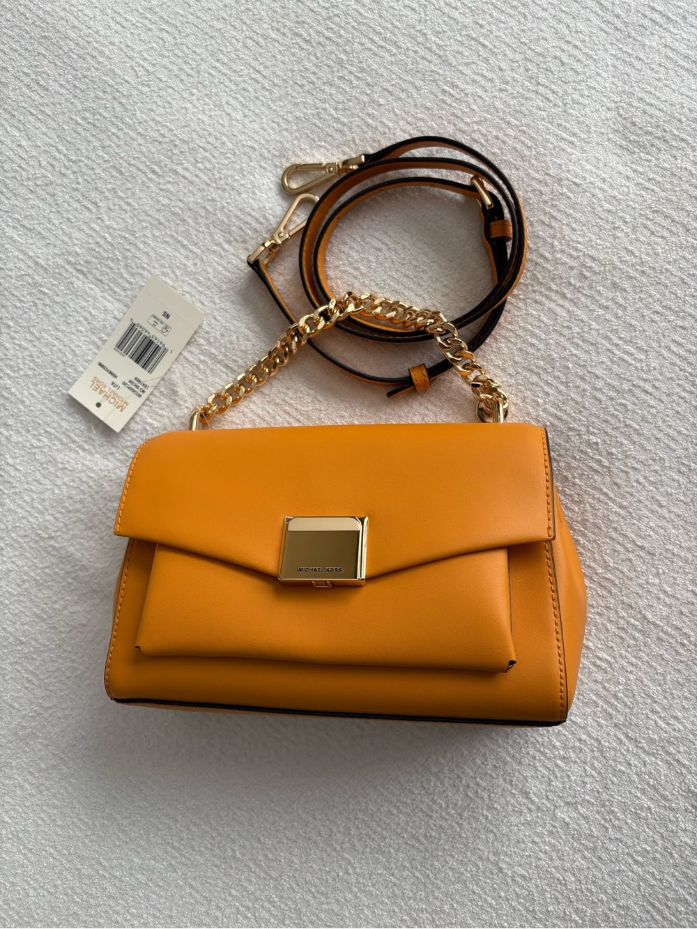 Michael Kors Lita medium Leather Chain-Handle Crossbody Bag NWT